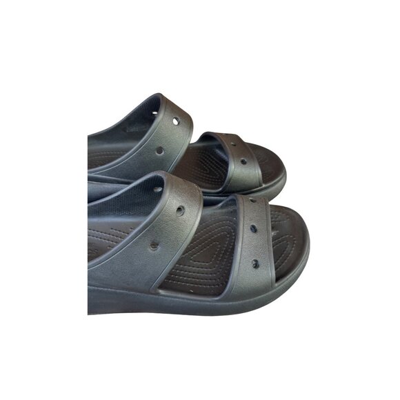 Crocs Unisex Classic Crush Sandal BLACK US M8/W 10 - Picture 7 of 12